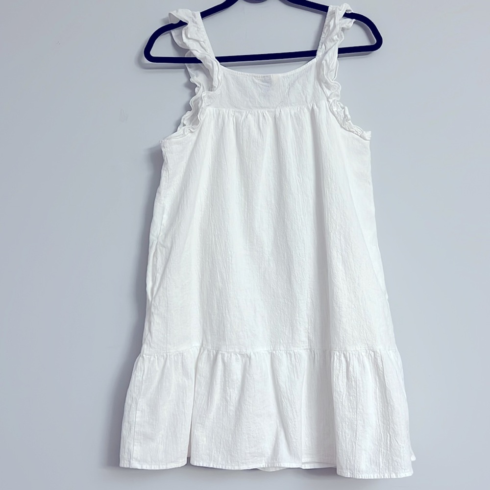 Universal Thread Cream Ruffled Midi Dress - Picture 2 of 4